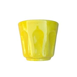 Vintage Bright Yellow Ceramic Planter